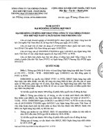 Nghị quyết Đại hội cổ đông - Tổng Công ty Tài chính Cổ phần Dầu khí Việt Nam