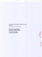 Báo cáo tài chính công ty mẹ năm 2009 (đã kiểm toán) - Tổng Công ty Tài chính Cổ phần Dầu khí Việt Nam