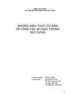 CÔNG TÁC TRẮC ĐỊA TRONG XÂY DỰNG