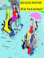 Bài giảng điện tử đề tài Em đi chơi thuyền