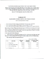 Nghị quyết Đại hội cổ đông thường niên năm 2013 - Ngân hàng Thương mại Cổ phần Việt Nam Thịnh Vượng