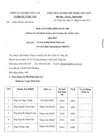 Báo cáo tình hình quản trị công ty - Công ty Cổ phần Xây lắp và Địa ốc Vũng Tàu