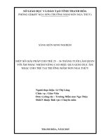 SKKN mầm non đạt giải A cấp huyện: Một số giải pháp cho trẻ 25  36 tháng tuổi làm quen với âm nhạc, nhằm nâng cao hiệu quả giáo dục âm nhạc cho trẻ tại trường Mầm non Nga Thủy”.