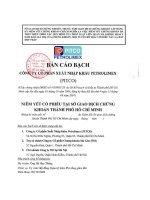 Bản cáo bạch - Công ty Cổ phần Xuất nhập khẩu Petrolimex