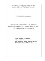 SKKN mầm non đạt giải A cấp huyện: “Giúp trẻ làm quen với hoạt động âm nhạc lứa tuổi 18-24 tháng tuổi”.