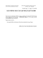 Báo cáo tài chính quý 2 năm 2008 - Công ty Cổ phần Vận tải Xăng dầu VITACO