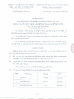 Nghị quyết đại hội cổ đông ngày 19-05-2011 - Công ty Cổ phần Dịch vụ Kỹ thuật Điện lực Dầu khí Việt Nam