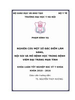 NGHIÊN cứu một số đặc điểm lâm SÀNG, nội SOI và mô BỆNH học TRONG BỆNH VIÊM đại TRÀNG mạn TÍNH 