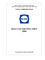 Báo cáo thường niên năm 2008 - Công ty cổ phần Đại lý Hàng hải Việt Nam