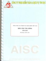 Báo cáo tài chính công ty mẹ năm 2009 (đã kiểm toán) - Tổng công ty Cổ phần Xây dựng điện Việt Nam