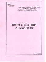 Báo cáo tài chính quý 3 năm 2015 - Công ty Cổ phần Đầu tư Phát triển Thương mại Viễn Đông