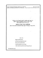 Báo cáo tài chính công ty mẹ quý 1 năm 2015 - CTCP Phát triển đô thị và Khu công nghiệp Cao su Việt Nam