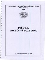 Bản điều lệ - Công ty Cổ phần Thủy hải sản Việt Nhật
