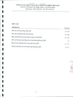 Báo cáo tài chính hợp nhất năm 2009 (đã kiểm toán) - Công ty Cổ phần Vận tải và Thuê tàu biển Việt Nam