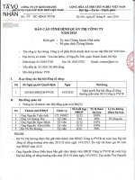Báo cáo tình hình quản trị công ty - Công ty Cổ phần Kinh doanh Dịch vụ cao cấp Dầu khí Việt Nam