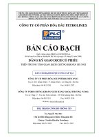 Bản cáo bạch - Tổng Công ty Hóa dầu Petrolimex-CTCP
