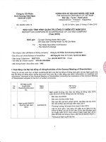 Báo cáo tình hình quản trị công ty - Công ty Cổ phần Ánh Dương Việt Nam