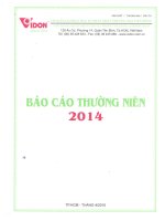 Báo cáo thường niên năm 2014 - Công ty Cổ phần Đầu tư Phát triển Thương mại Viễn Đông