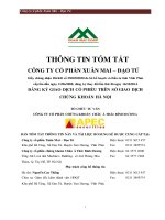 Bản cáo bạch năm 2015 - Công ty cổ phần Xuân Mai - Đạo Tú