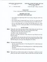 Nghị quyết Hội đồng Quản trị - Ngân hàng Thương mại cổ phần Quốc Dân