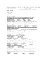 Đề thi thử THPTQG 2016 môn Tiếng Anh trường THPT Bỉm Sơn Thanh Hóa lần 1 năm 2016