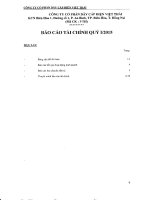 Báo cáo tài chính quý 1 năm 2015 - Công ty Cổ phần Dây cáp điện Việt Thái
