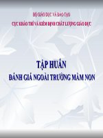 Quy trình đánh giá ngoài trường mầm non