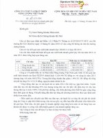Báo cáo tài chính quý 3 năm 2014 - Công ty Cổ phần Đầu tư và Phát triển Năng lượng Việt Nam