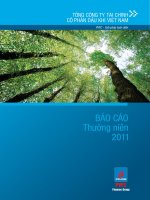 Báo cáo thường niên năm 2011 - Tổng Công ty Tài chính Cổ phần Dầu khí Việt Nam