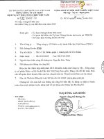 Báo cáo tài chính công ty mẹ năm 2013 (đã kiểm toán) - Tổng Công ty Cổ phần Dịch vụ Kỹ thuật Dầu khí Việt Nam