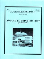 Báo cáo tài chính hợp nhất quý 2 năm 2015 - Công ty Cổ phần Lương thực Thực phẩm Vĩnh Long