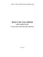 Báo cáo tài chính công ty mẹ quý 2 năm 2014 - Tập đoàn Dầu khí Việt Nam
