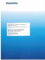 Báo cáo tài chính công ty mẹ năm 2014 (đã kiểm toán) - Tổng Công ty Cổ phần Tái bảo hiểm quốc gia Việt Nam