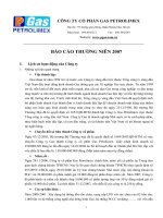 Báo cáo thường niên năm 2007 - Tổng Công ty Gas Petrolimex-CTCP