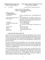 Báo cáo thường niên năm 2013 - Công ty Cổ phần Sản xuất – Xuất nhập khẩu Dệt May