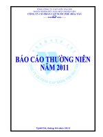 Báo cáo thường niên năm 2011 - Công ty cổ phần Cấp nước Phú Hòa Tân