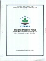 Báo cáo tài chính công ty mẹ quý 1 năm 2016 - CTCP Thuốc sát trùng Việt Nam