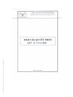 Báo cáo tài chính quý 2 năm 2010 - Công ty Cổ phần Vật liệu xây dựng Bến Tre
