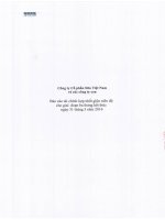 Báo cáo tài chính hợp nhất quý 1 năm 2016 - Công ty Cổ phần Sữa Việt Nam