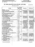 Báo cáo tài chính hợp nhất quý 4 năm 2011 - Công ty Cổ phần Sản xuất Thương mại Dịch vụ Phú Phong
