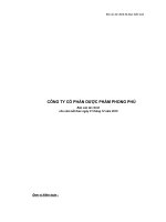 Báo cáo tài chính năm 2010 (đã kiểm toán) - Công ty Cổ phần Dược phẩm Phong Phú