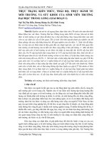 THỰC TRẠNG KIẾN THỨC, THÁI ĐỘ, THỰC HÀNH VỀ MÔI TRƯỜNG VÀ SỨC KHỎE CỦA SINH VIÊN TRƯỜNG ĐẠI HỌC THĂNG LONG