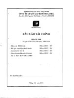 Báo cáo tài chính quý 2 năm 2014 - Công ty cổ phần Xây lắp III Petrolimex