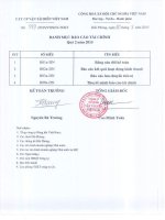 Báo cáo tài chính công ty mẹ quý 2 năm 2015 - Công ty Cổ phần Vận tải biển Việt Nam