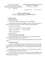 Báo cáo thường niên năm 2014 - CTCP Vận tải thủy - Vinacomin