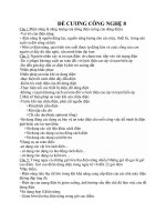 ĐỀ CƯƠNG CÔNG NGHỆ 8