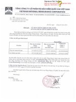 Báo cáo tài chính công ty mẹ năm 2015 (đã kiểm toán) - Tổng Công ty Cổ phần Tái bảo hiểm quốc gia Việt Nam