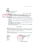 Nghị quyết Hội đồng Quản trị ngày 25-10-2010 - Công ty Cổ phần Vàng bạc Đá quý Phú Nhuận