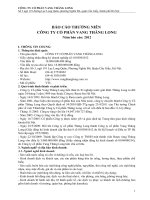 Báo cáo thường niên năm 2012 - Công ty Cổ phần Vang Thăng Long