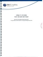 Báo cáo tài chính quý 2 năm 2013 (đã soát xét) - Công ty Cổ phần Thủy hải sản Việt Nhật